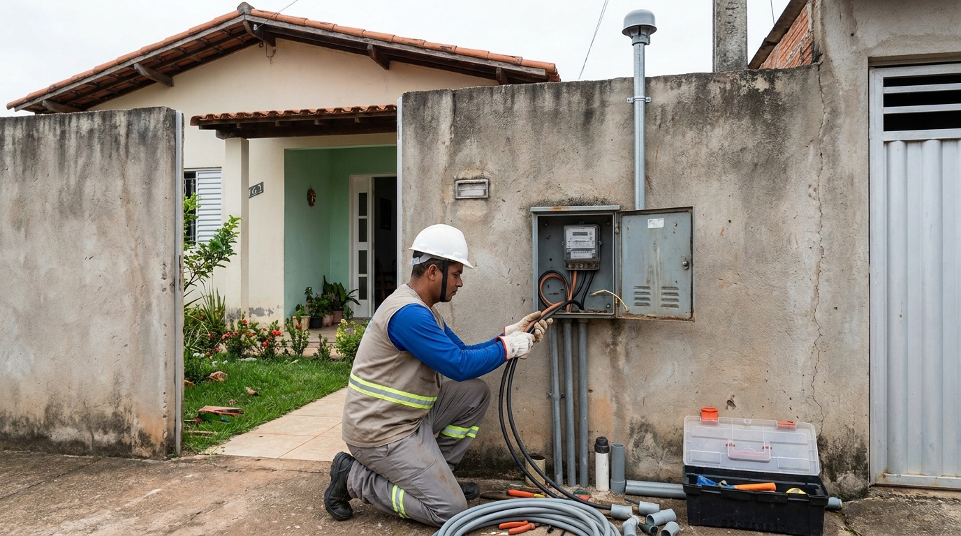 Instalacao de padrao de energia em Serra‑ES