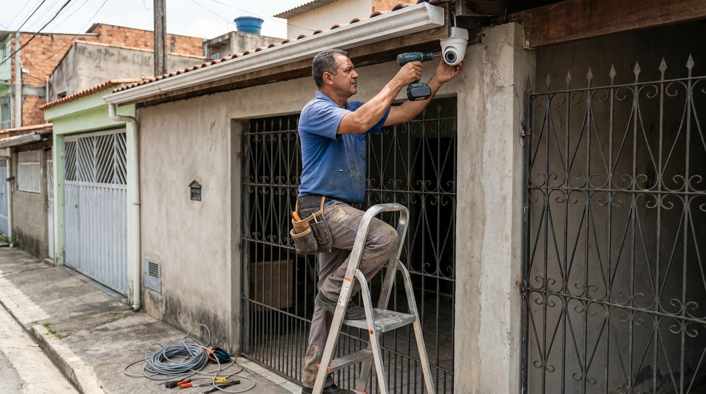 Instalacao de sistema de monitoramento em Serra‑ES