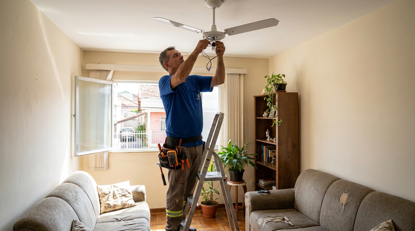 Instalacao de ventilador de teto em Serra‑ES